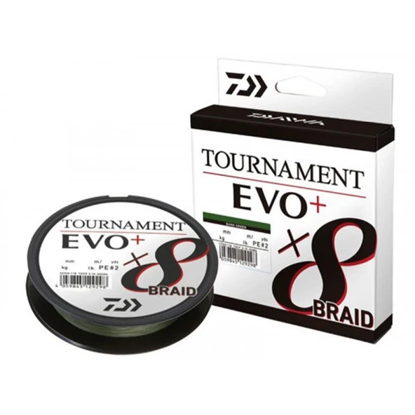 Daiwa Tournament EVO+ 8B Dark Green İp Misina 135 mt ürün görseli 1