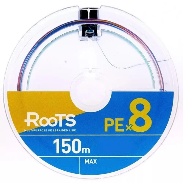 Gosen X8 Roots PE 8 Örgü Spin İp Misina 150mt Multi Color ürün görseli 1