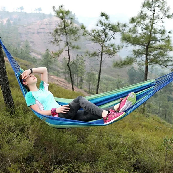 Madfox Tree Bed Lightweight Canvas Hamak - Resim 10