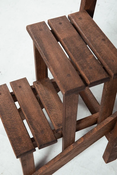 WoodenWorker Katlanır Tabure & Merdiven (3 Basamaklı) - Resim 3