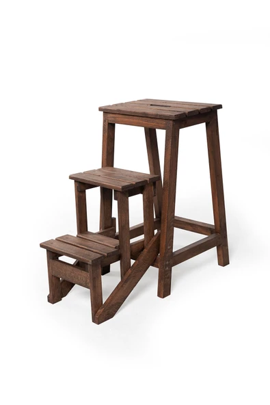 WoodenWorker Katlanır Tabure & Merdiven (3 Basamaklı) ürün görseli 1