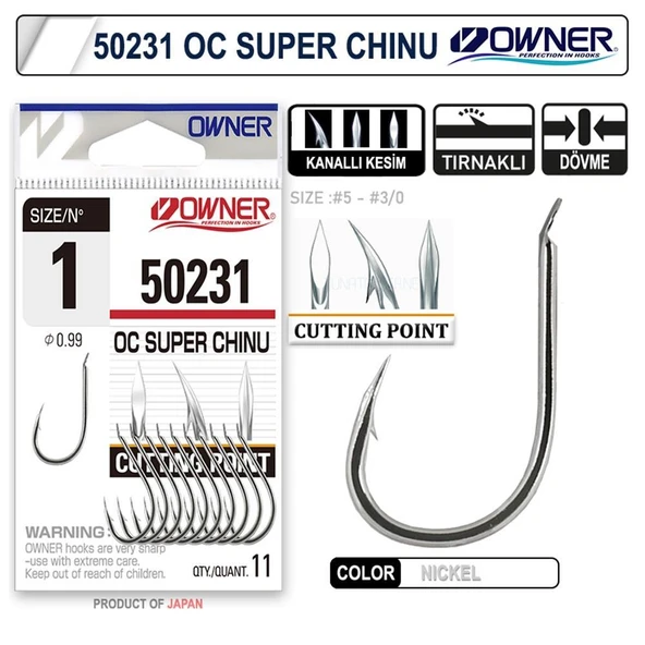 Owner 50231 Cut Super Chinu White Olta İğnesi - Resim 3