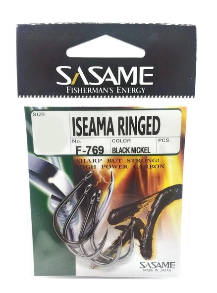 Sasame Iseama Rınged Black Nikel Olta İğnesi ürün görseli 1