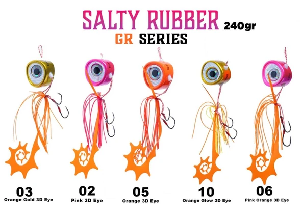 Fujin Salty Rubber 240 gr GR Serisi Tai Rubber Set ürün görseli 1