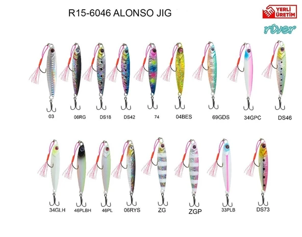 River Alonso Jig Lure Baby Jig 7 Gr ürün görseli 1
