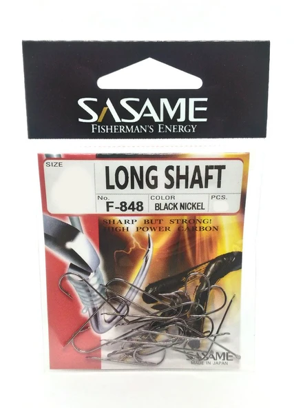 Sasame F-848 Long Shaft Black Nickel Olta İğnesi ürün görseli 1