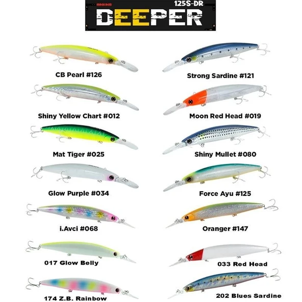 Fujin Deeper 125S-DR Slow Sinking Maket Balık - Resim 2