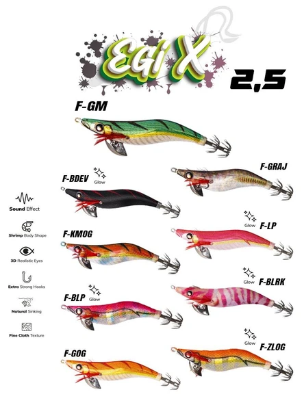 Fujin EGİX 2.5 10gr Kalamar Zokası ürün görseli 1