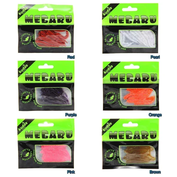 Kudos Mebaru Worm 8 cm Silikon Yem ürün görseli 1