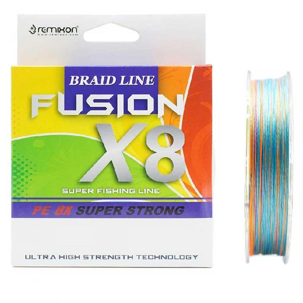 Remixon Fusion x8 MultiColor İp Olta Misinası 300mt ürün görseli 1