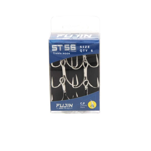 Fujin ST56 Nikel Üçlü Maket Balık İğnesi - Resim 2