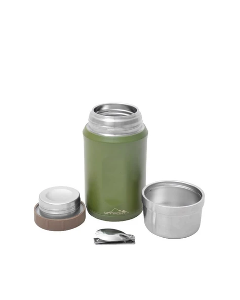 Campout Çift Katmanlı Yemek Termosu 600 ML - Resim 2