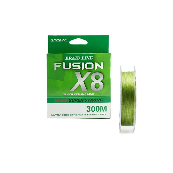 Remixon Fusion x8 Green İp Olta Misinası 300 mt ürün görseli 1