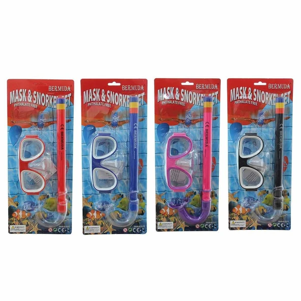 Bermuda Cobra Klasik Maske Şnorkel Set ürün görseli 1