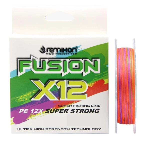 Remixon Fusion x12 MultiColor İp Olta Misinası 150mt ürün görseli 1