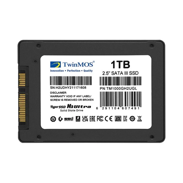 TwinMOS Hyper 1TB 2.5'' SATA3 SSD (580/550Mb/s) - Resim 3