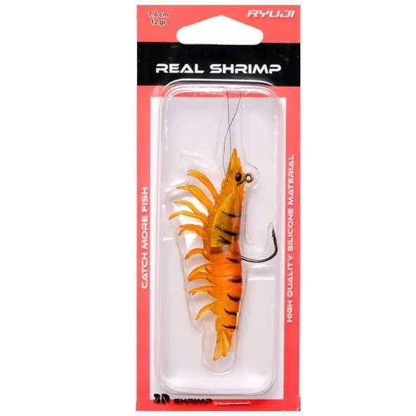 Ryuji Real Shrimp 7.6cm 12gr Silikon Karides Yem - Resim 2