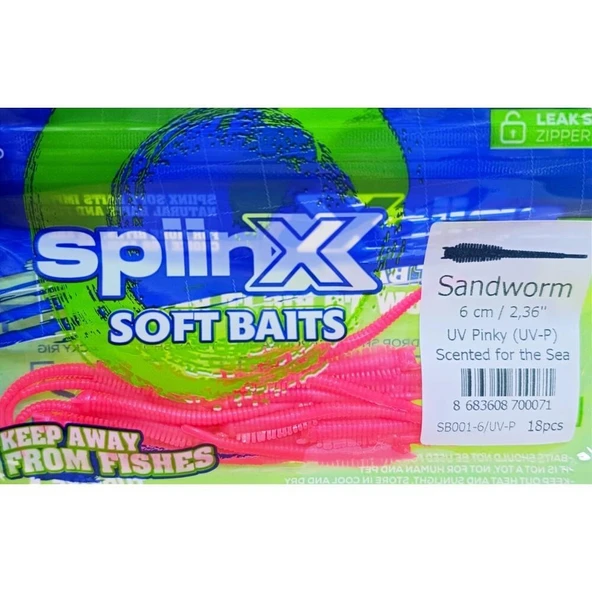 Spiinx Sandworm Silikon 6cm Lrf Silikon Yem - Resim 6