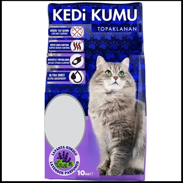 Uyguna-Yakala Kedi Kumu Lavanta Kokulu 10 Lt-CL.207 ürün görseli 1