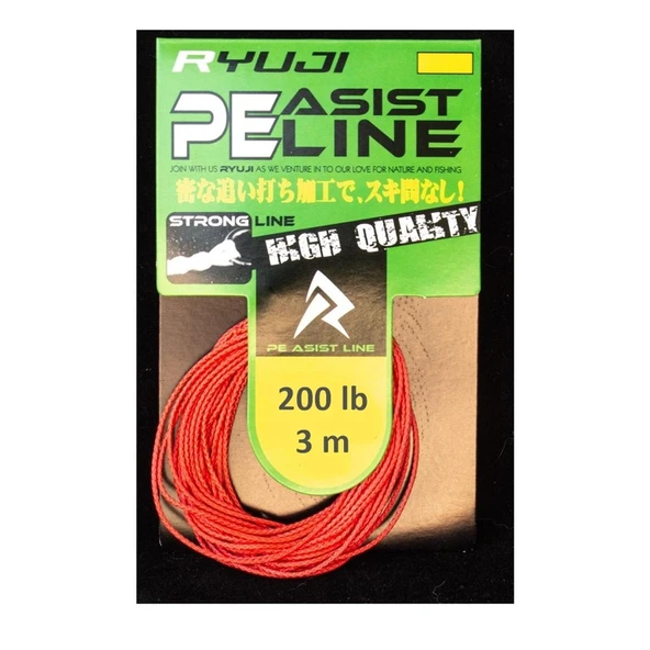 Ryuji Assist PE Line (Red) Olta İğnesi İpi - Resim 6