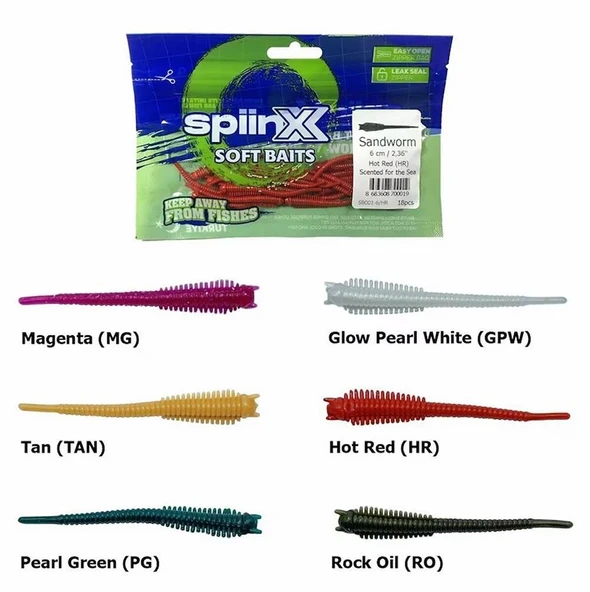 Spiinx Sandworm Silikon 9cm Lrf Silikon Yem - Resim 4