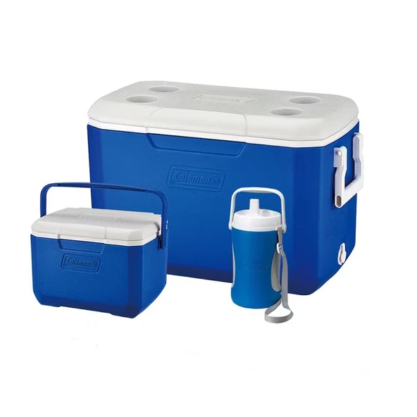 Coleman 3-Piece Cooler Combo 48 QT 45.4 Lt BL Combo 5 QT 3 Gal. C002 Buzluk Set ürün görseli 1