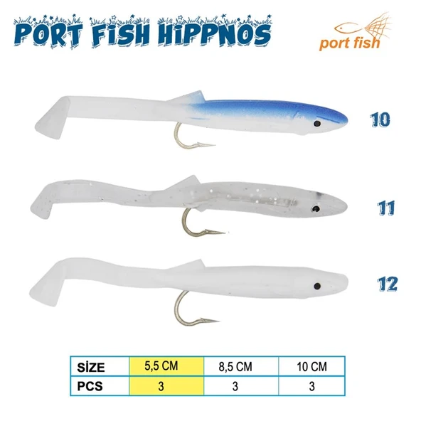 Portfish Hippnos 5,5cm Raglou Silikon Yem ürün görseli 1