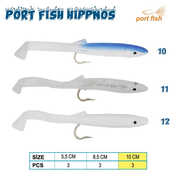 Portfish Hippnos 10,5cm Raglou Silikon Yem ürün görseli 1
