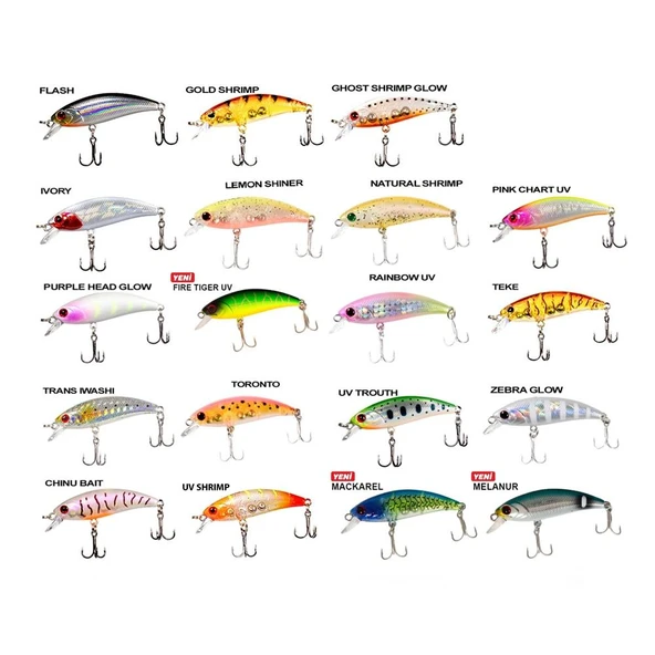 Ryuji Baby Minnow Sinking 5cm 4.5gr Maket Yem ürün görseli 1