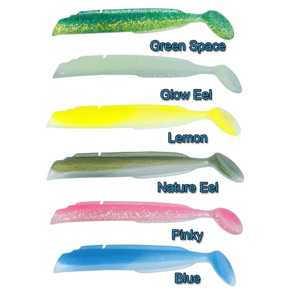 Fujin Salt Eel Body 10cm x3 Silikon Yem Gövde ürün görseli 1