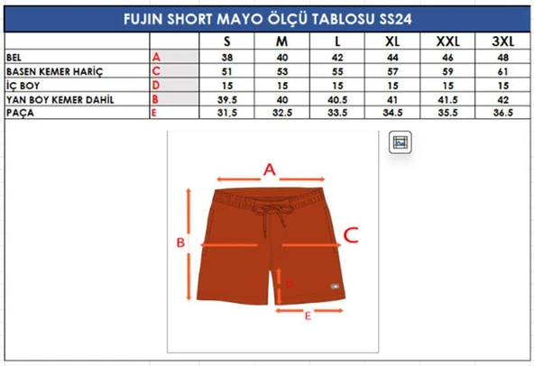 Fujin Pro Angler Short Mayo Ginger - Resim 9