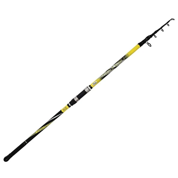 Kendo Spigola Surf 100-200gr Teleskopik Surf Kamışı  SİYAH/SARI 390 CM ürün görseli 1