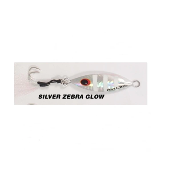Ryuji Slow King Jig Yem  Silver Zebra Glow 30 Gr ürün görseli 1