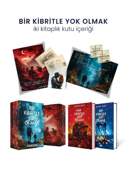 Bir Kibritle Yok Olmak İki Kitaplık Hediyeli Özel Kutu Ciltli ÖZGE NAZ ürün görseli 1