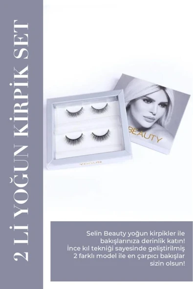Selin Beauty 2 Li Yoğun Kirpik Set Takma Kirpik ürün görseli 1