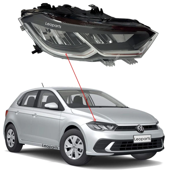 Leoparts Volkswagen Polo Far Lambası Sağ (Ledli) 2021-2023 2G1941006C ürün görseli 1