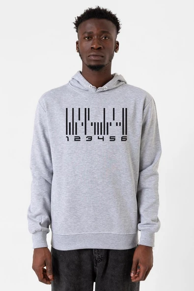 Dark Matter The Android Barcode Grimelanj Erkek Kapşonlu 3ip Sweatshirt ürün görseli 1