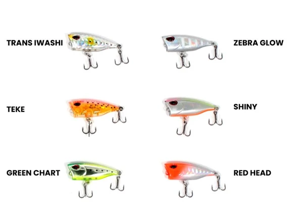 RYUJI MINI POPPER 4CM 2,8GR GREEN CHART ürün görseli 1