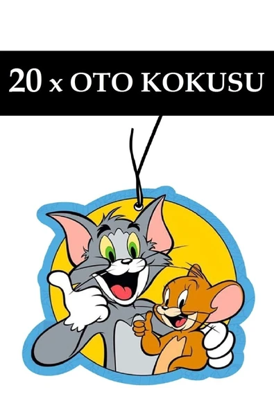 Birben Araç Kokusu Araba Parfümü Tom Ve Jerry Tasarımlı 20 Adet ürün görseli 1