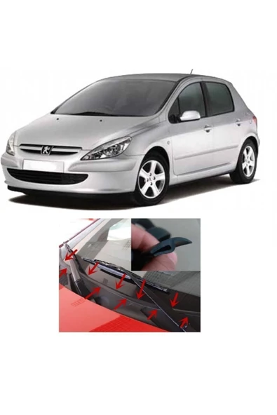 Birben Peugeot 307 Ön Cam Plastik Arası Fitil Pejo 307 Mühür Fitili Panel Fitili Su Engelleyici 2 Metre ürün görseli 1