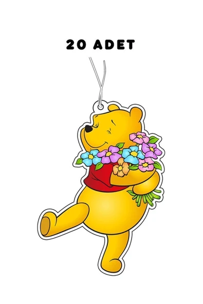 Birben 20 Adet Winnie The Pooh Tasarımlı Premium Oto Araç Kokusu Ve Aksesuarı ürün görseli 1