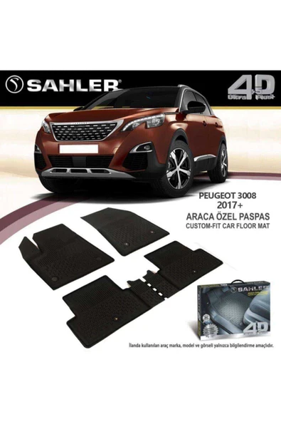 Sahler Pejo 3008 2017 Havuzlu Paspas 4.5d Peugeot Uyumlu ürün görseli 1