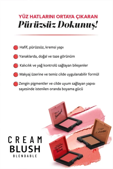 PASTEL Profashıon Cream Blush 43 - Resim 5