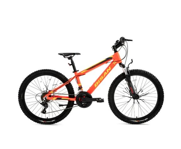 Bisan KDX 2900 V Fren 24 Jant Neon Turuncu Sarı Çocuk  Dağ Bisikleti ürün görseli 1