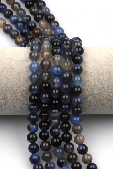 Akik Doğal Taş Dizi 8 mm Küre Kesim ürün görseli 1