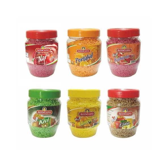 Altıncezve Granül Oralet 6'lı Paket 300Gr x 6 Adet (Portakal,Limon,Kuşburnu,Kivi,Elma,Nar) ürün görseli 1