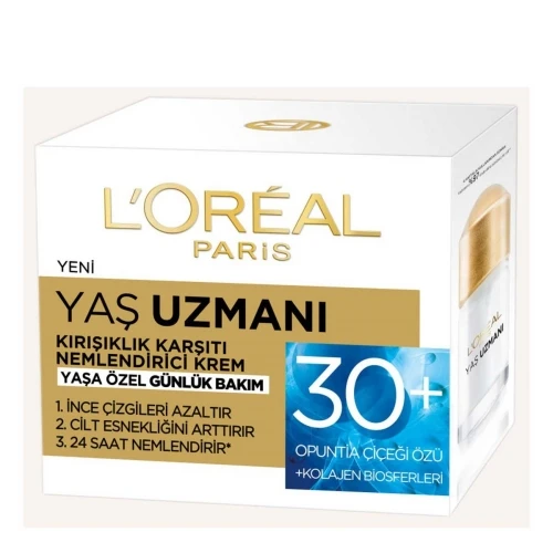 LOreal Paris Paris Yaş Uzmanı 30+ Kırışıklık Karşıtı Nemlendirici Krem 50 Ml ürün görseli 1