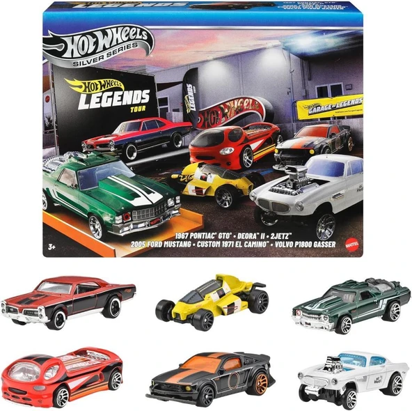 Hot Wheels  Legends Silver Serisi 6 lı Özel Paket Arabalar JBY78 ürün görseli 1