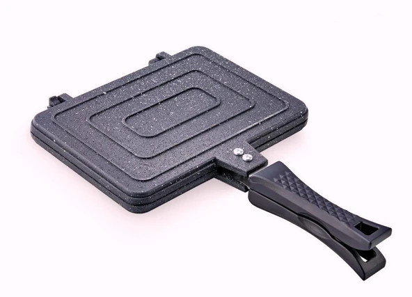 Burak Eda Granit Döküm Grill Ocak Üstü El Tost Makinesi ürün görseli 1