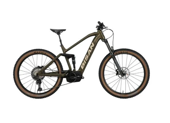 Bisan Python-XT 29 Jant Yeşil Krem Elektrikli Dağ Bisikleti 1x12 Vites ürün görseli 1
